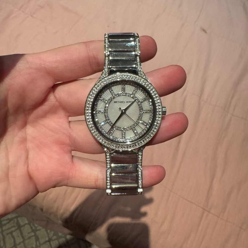 Michael Kors Silver Crystal Women's Watch